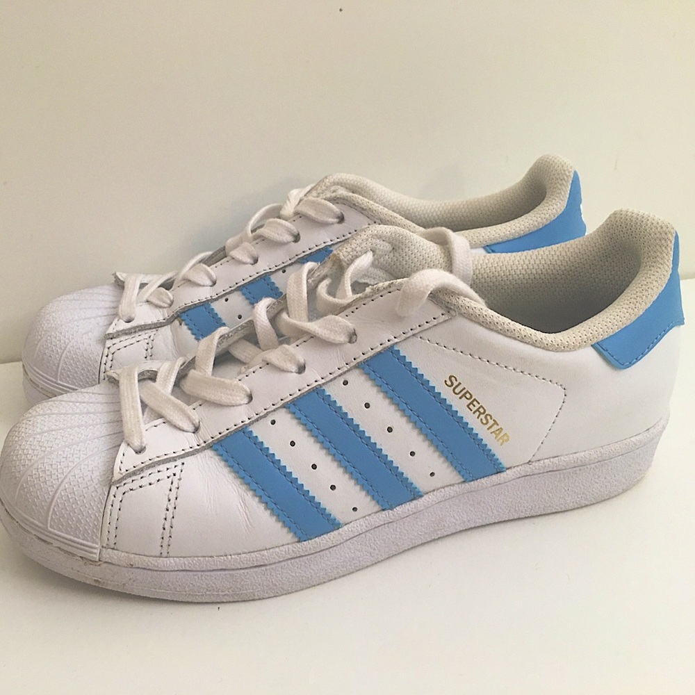 Adidas Superstar baby blue 3.5Y women’s 5